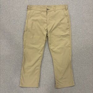 Eddie Bauer Travex Hiking Pants Men's Size 38x34 (Fits 36x27) Tan Trousers Wick